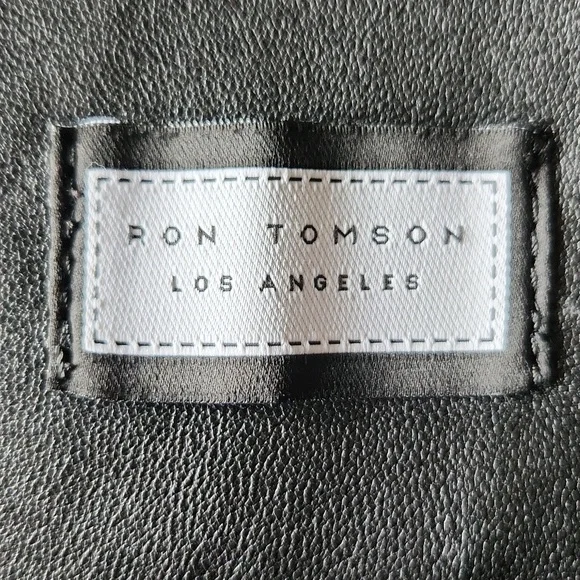 Ron Tomson Genuine Leather Rebel Jacket - Black Green